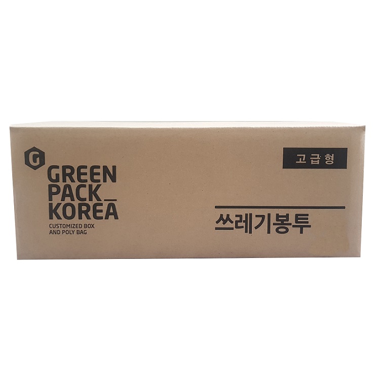 HDPE 60리터 쓰레기비닐/쓰레기봉투(중,배접) 60L