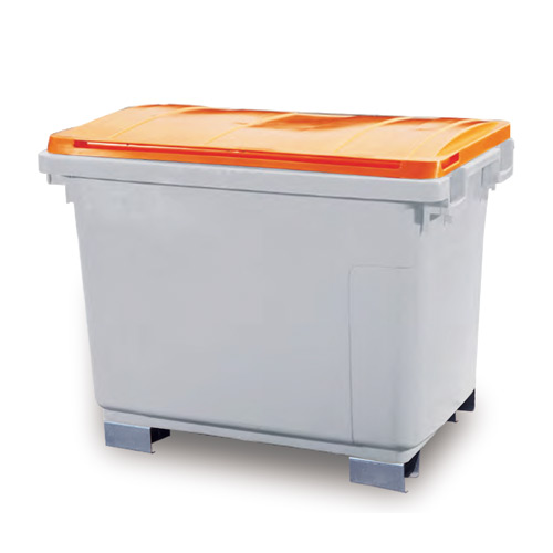 HDPE 고밀도폴리에틸렌 660리터 주황/초록 제설함 모래함 적사함 염화칼슘 보관함