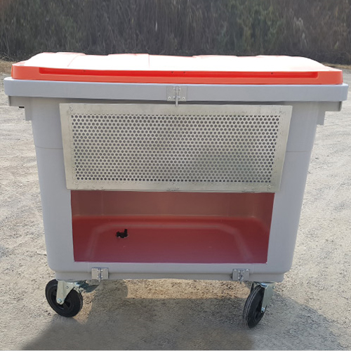 HDPE 660L 철망형 아파트 종량제봉투 쓰레기통 660리터 대형쓰레기통 PCS-660M