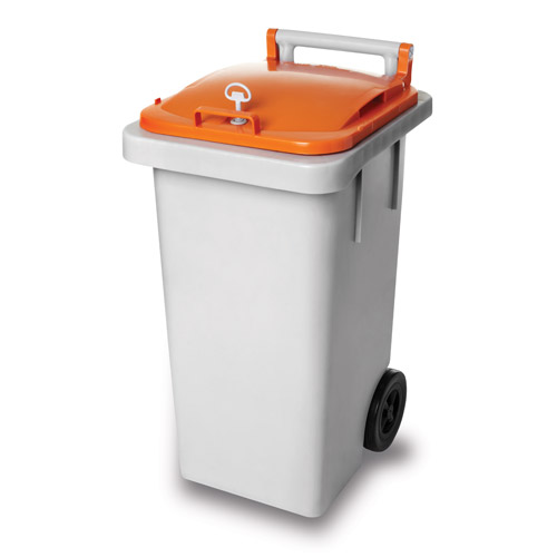 HDPE 60리터 열쇠잠금 시건장치 상차용 음식물쓰레기통 음식물 비닐수거함 STC-60(잠금형)