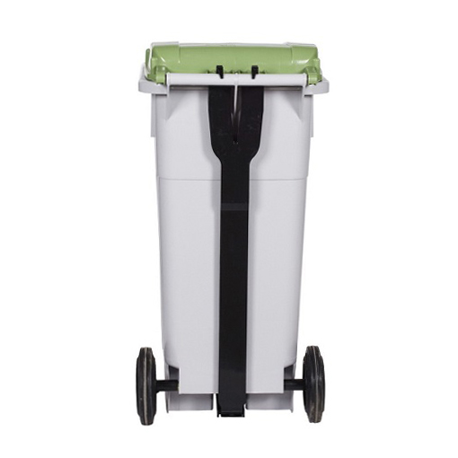 HDPE 열쇠잠금 시건장치 120리터 상차용 페달형 아파트 음식물쓰레기통 STC-120(페달 잠금형)