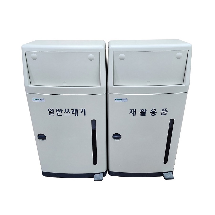 아이삼익 그린가드 사각 페달형 연속비닐 휴지통 PUSH형 쓰레기통 STC-450A/STC-350A