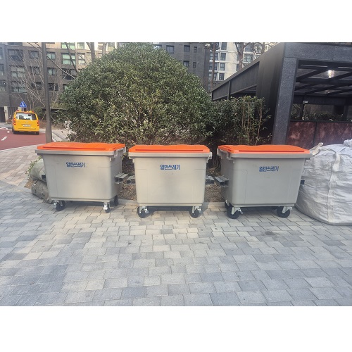 660리터 포크형 아파트 종량제봉투 쓰레기통 660L 포크타입 종량제봉투 수거함