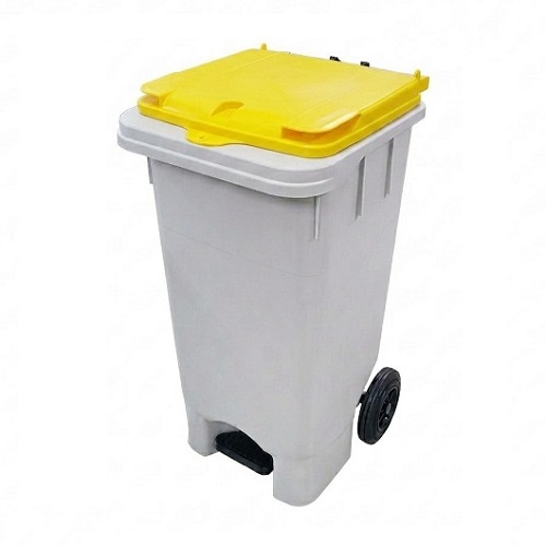HDPE 국내생산 120리터 신형 아파트 페달형 음식물쓰레기통 상차용 페달식 120리터 음식물수거함