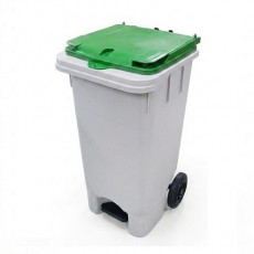 HDPE 국내생산 120리터 신형 아파트 페달형 음식물쓰레기통 상차용 페달식 120리터 음식물수거함