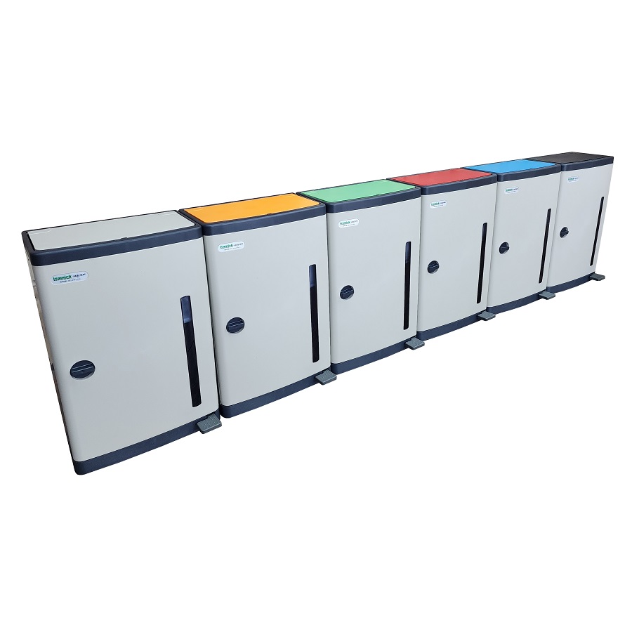 아이삼익 그린가드 35리터 컬러형 분리수거함 슬림형 35L 페달형 쓰레기통 STC-350BN(35L)
