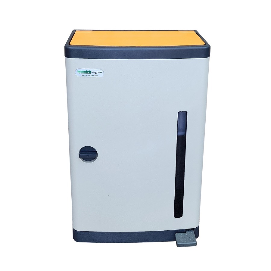 아이삼익 그린가드 35리터 컬러형 분리수거함 슬림형 35L 페달형 쓰레기통 STC-350BN(35L)