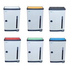 아이삼익 그린가드 35리터 컬러형 분리수거함 슬림형 35L 페달형 쓰레기통 STC-350BN(35L)