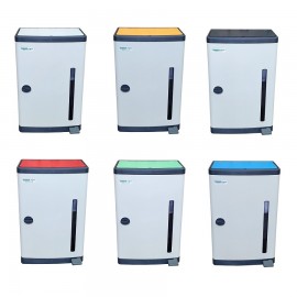 아이삼익 그린가드 35리터 컬러형 분리수거함 슬림형 35L 페달형 쓰레기통 STC-350BN(35L)
